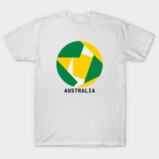 Australia Green and Gold Travel T-Shirt